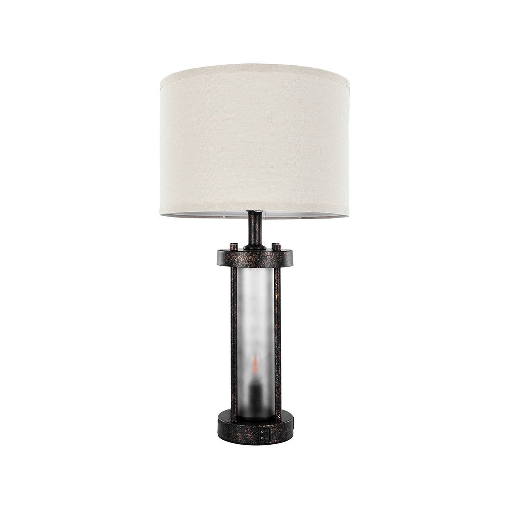 Table Lamps Set Of 2 Farmhouse Bedside Nightstand Lamps With USB Ports