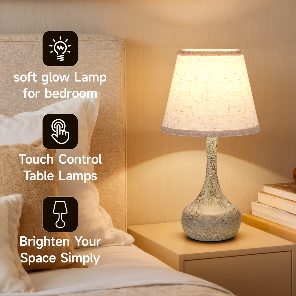 Touch Bedside Lamp Set Of 2