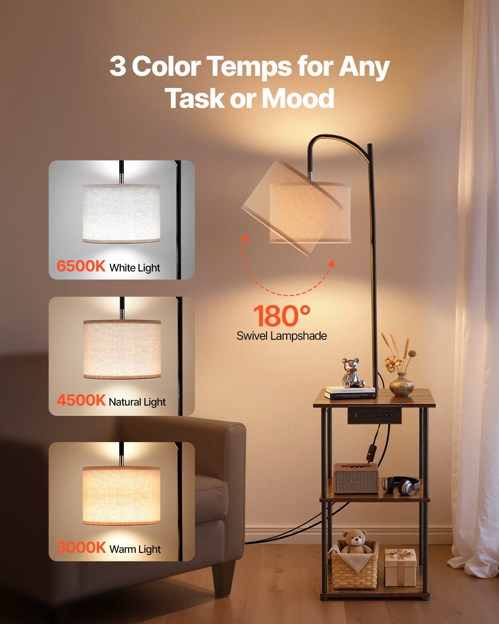 Floor Lamp With Table