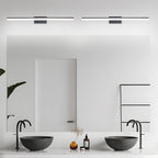 39 Inch Modern LED Bathroom Vanity Light -Sleek Black Metal Wall Light