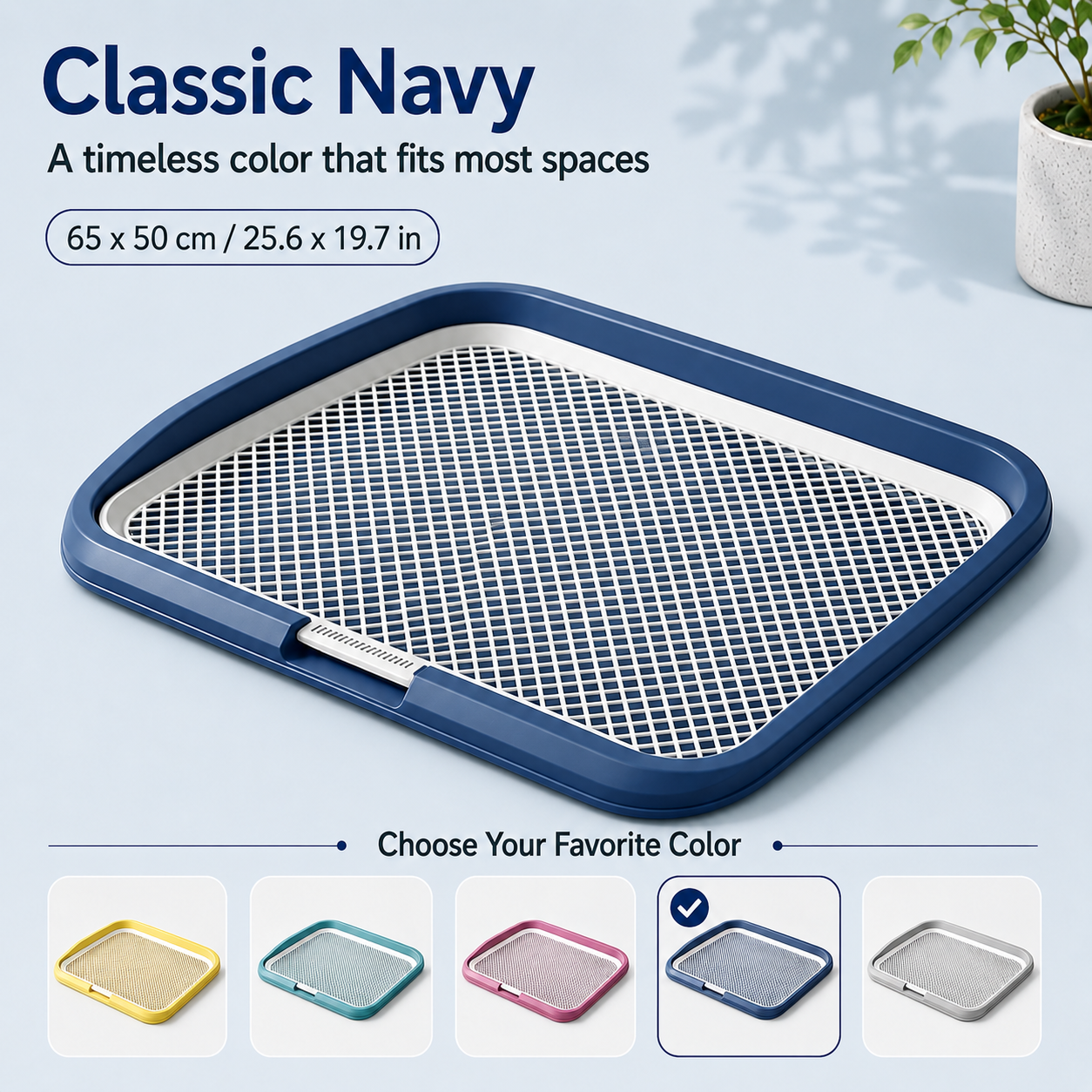Dog Potty Tray With Removable Grating