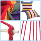 Rainbow Bar Pillow Hanging Chair Polyester Cotton Belt 2pcs Pillow