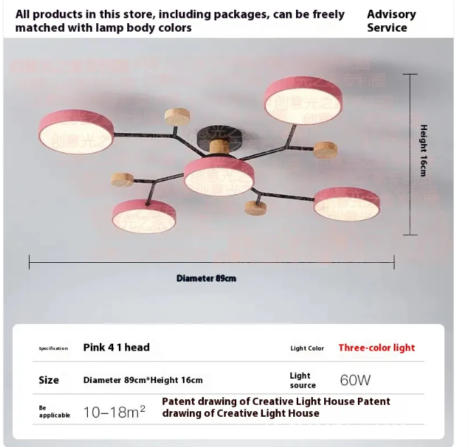 Living Room LED Ceiling Lamp | Modern Design