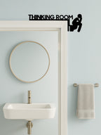 1pc Modern Metal Toilet Door Sign
