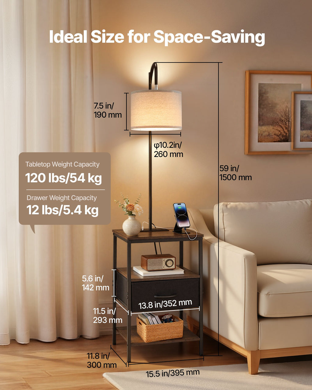 Floor Lamp With Table