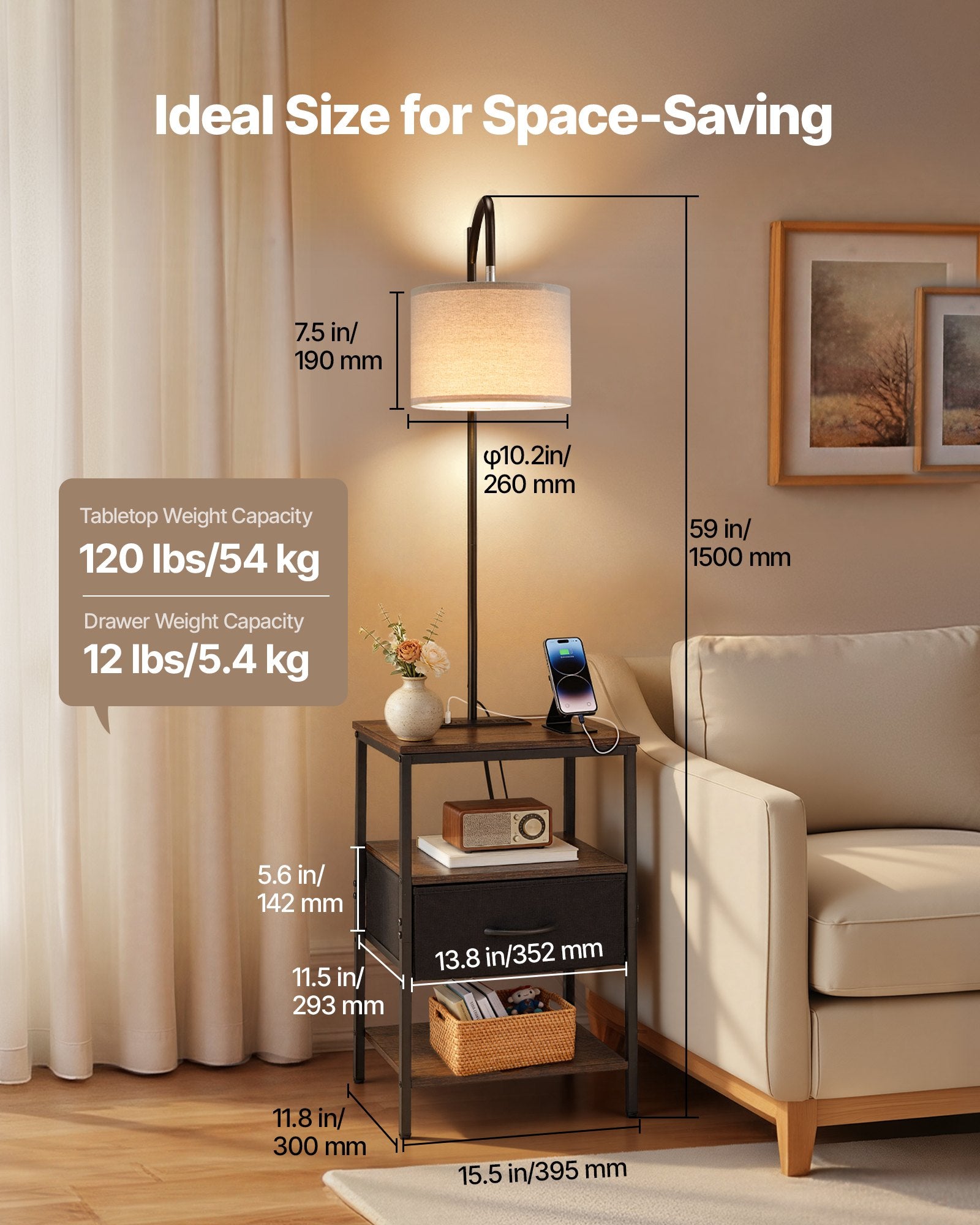 Floor Lamp With Table