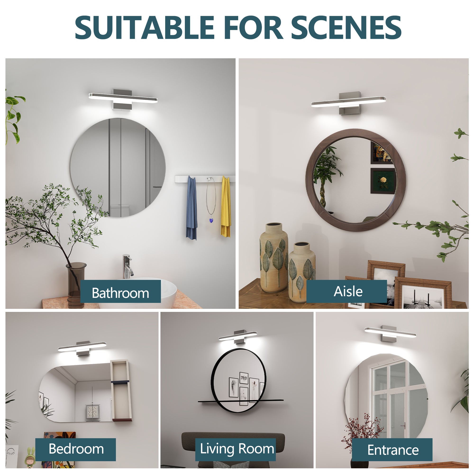 LED Bathroom Vanity Light Bar Dimmable Bathroom Light Fixtures Modern