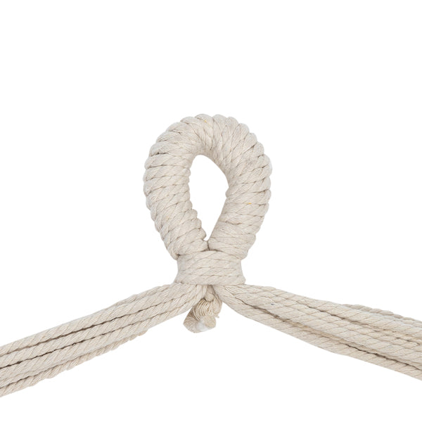 Beige Pillow Hanging Chair Polyester Cotton Belt 2pcs Pillow