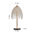 19 H Elegant Crystal Table Lamp Vintage Waterfall Design With Crystal