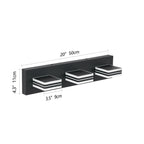 Matte Black Vanity Light Fixtures 3 Lights Up And Down LED Modern Bath