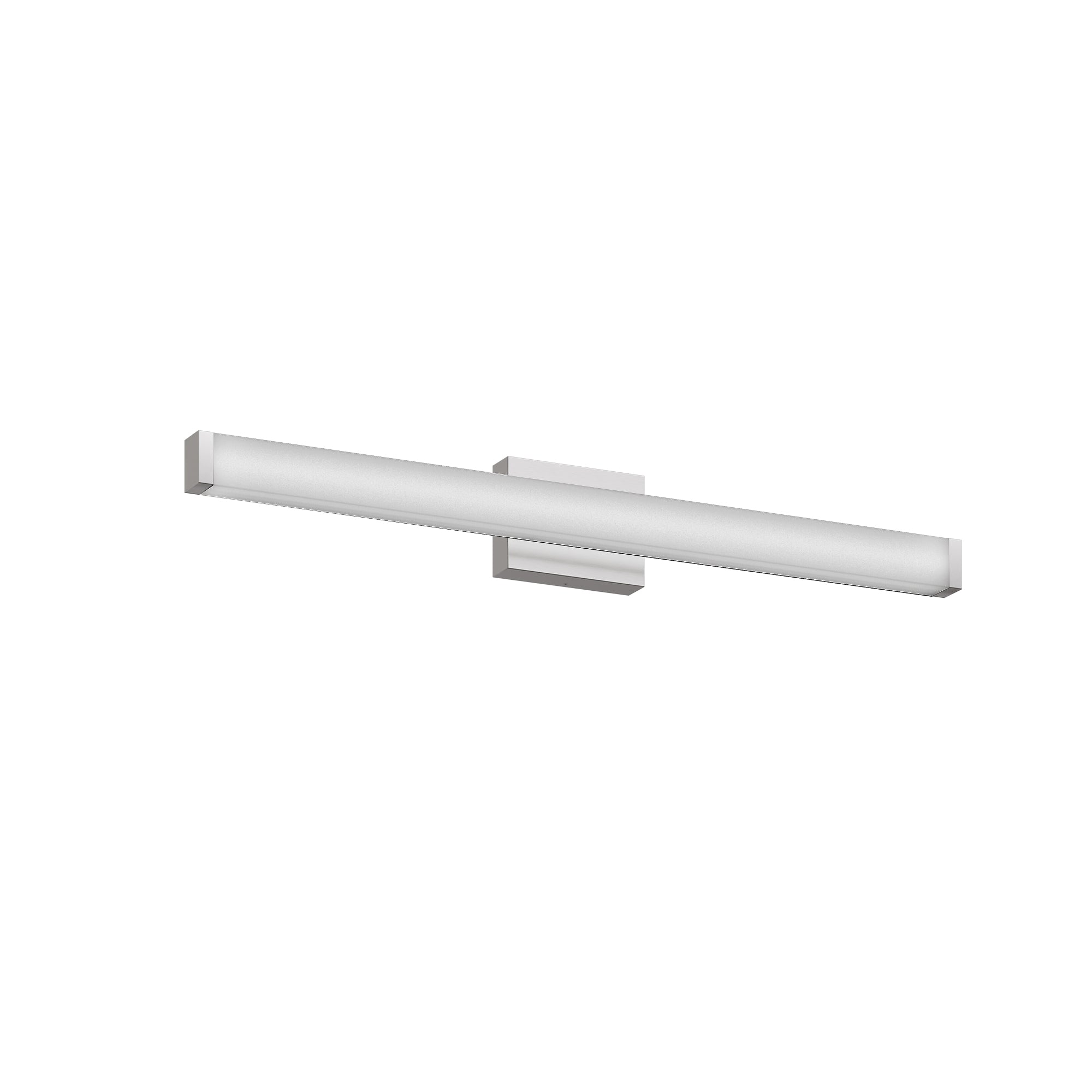 Bathroom Vanity Light Brushed Nickel Square LED 33inch 18W 6000K Cool