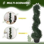 3FT Topiary Artificial Faux Cedar Tree Spiral Fake Plant