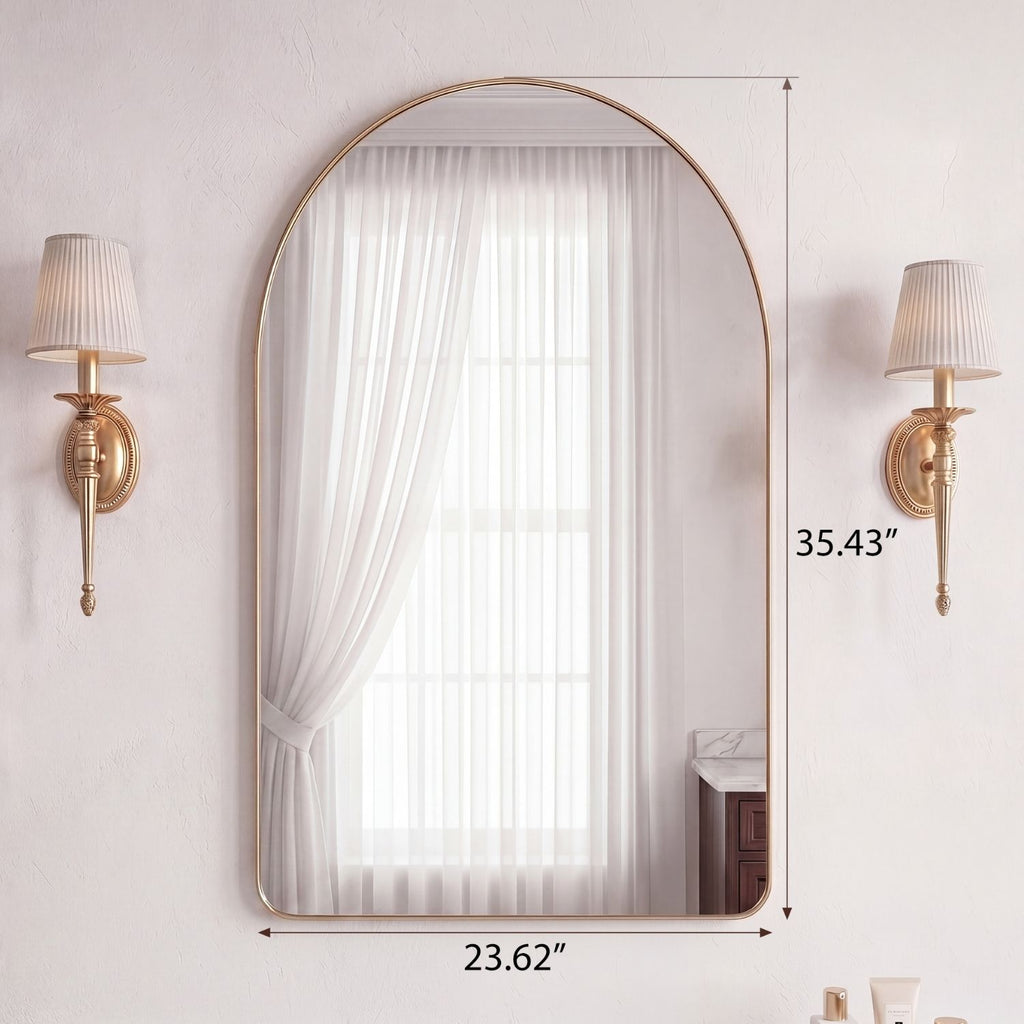 Arched Wall Mirror For Bathroom Over Sink