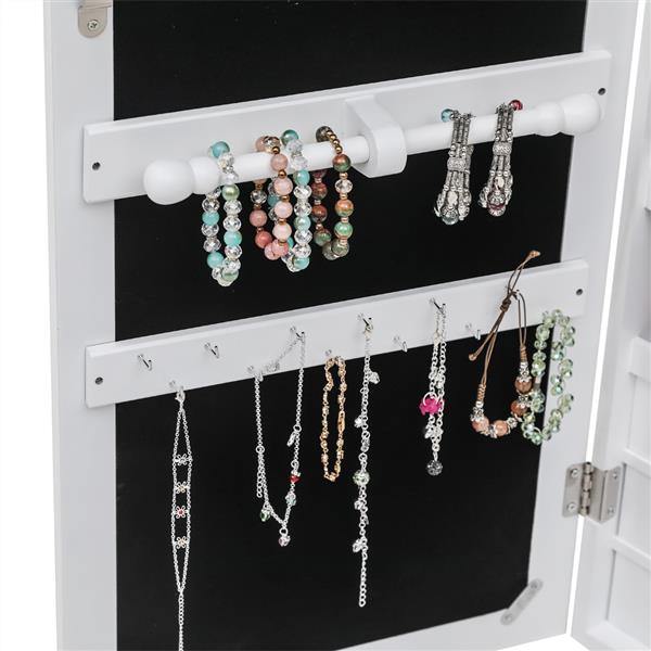 Non Full Mirror Wooden Wall Mounted Jewelry Storage Mirror Cabinet