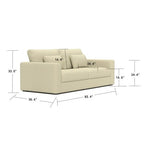 Modern 3-Seater Sofa Couch | Double Cushioning