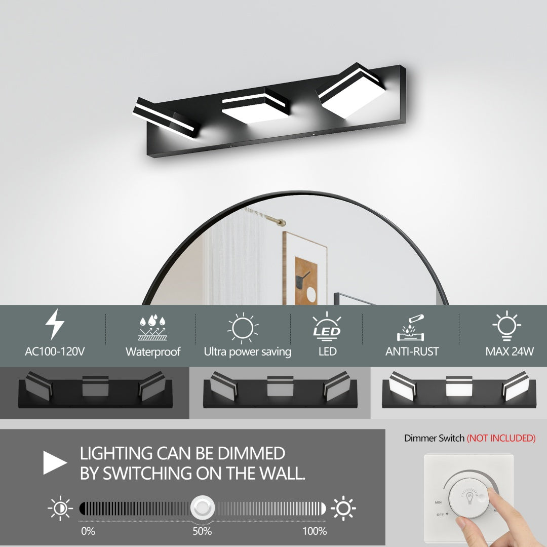 Modern Chrome LED Vanity Light