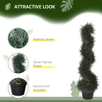 3FT Topiary Artificial Faux Cedar Tree Spiral Fake Plant