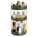 1 Set 3 Tier Rotating Makeup Organizer 360 Degree Spinning Perfume Cos