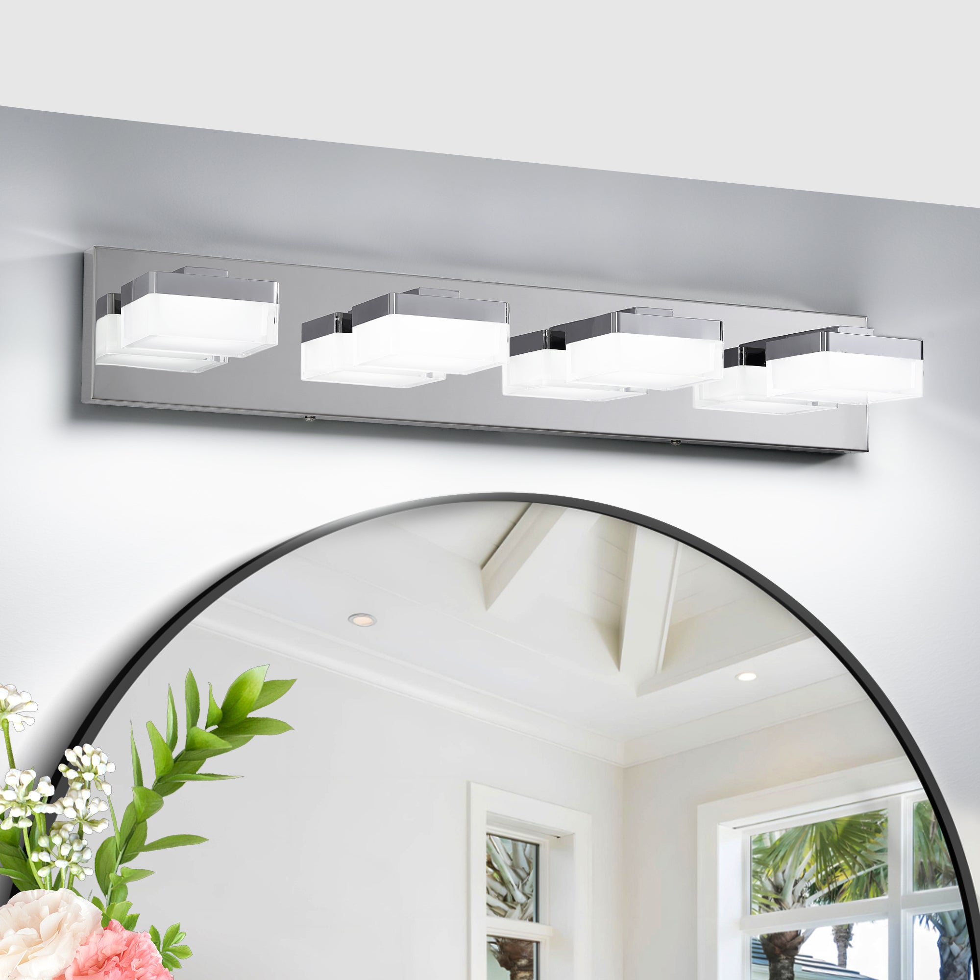 Modern Chrome LED Vanity Light