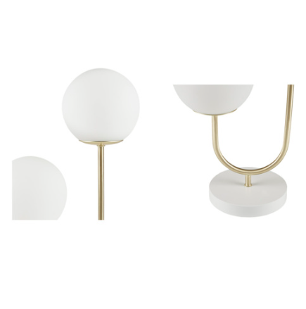 Metal 2-Light Globe Table Lamp