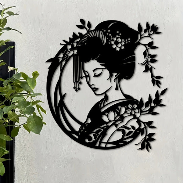 CIFbuy Vintage Japanese Zen Garden Iron Wall Art For Porch Yard Patio