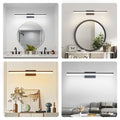 32 Inch Modern LED Bathroom Vanity Light - Sleek Black Metal Wall Ligh