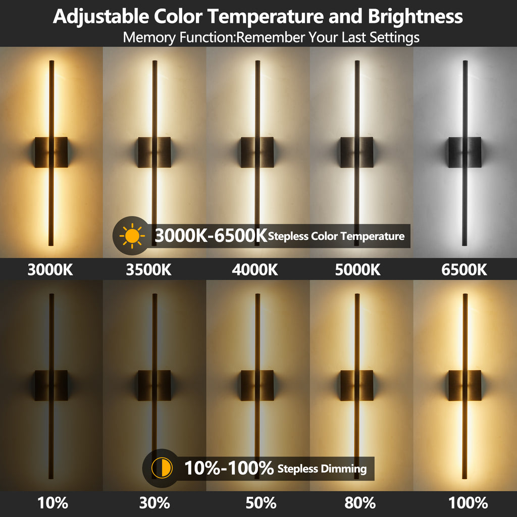 28 2-Pack Modern LED Wall Sconce