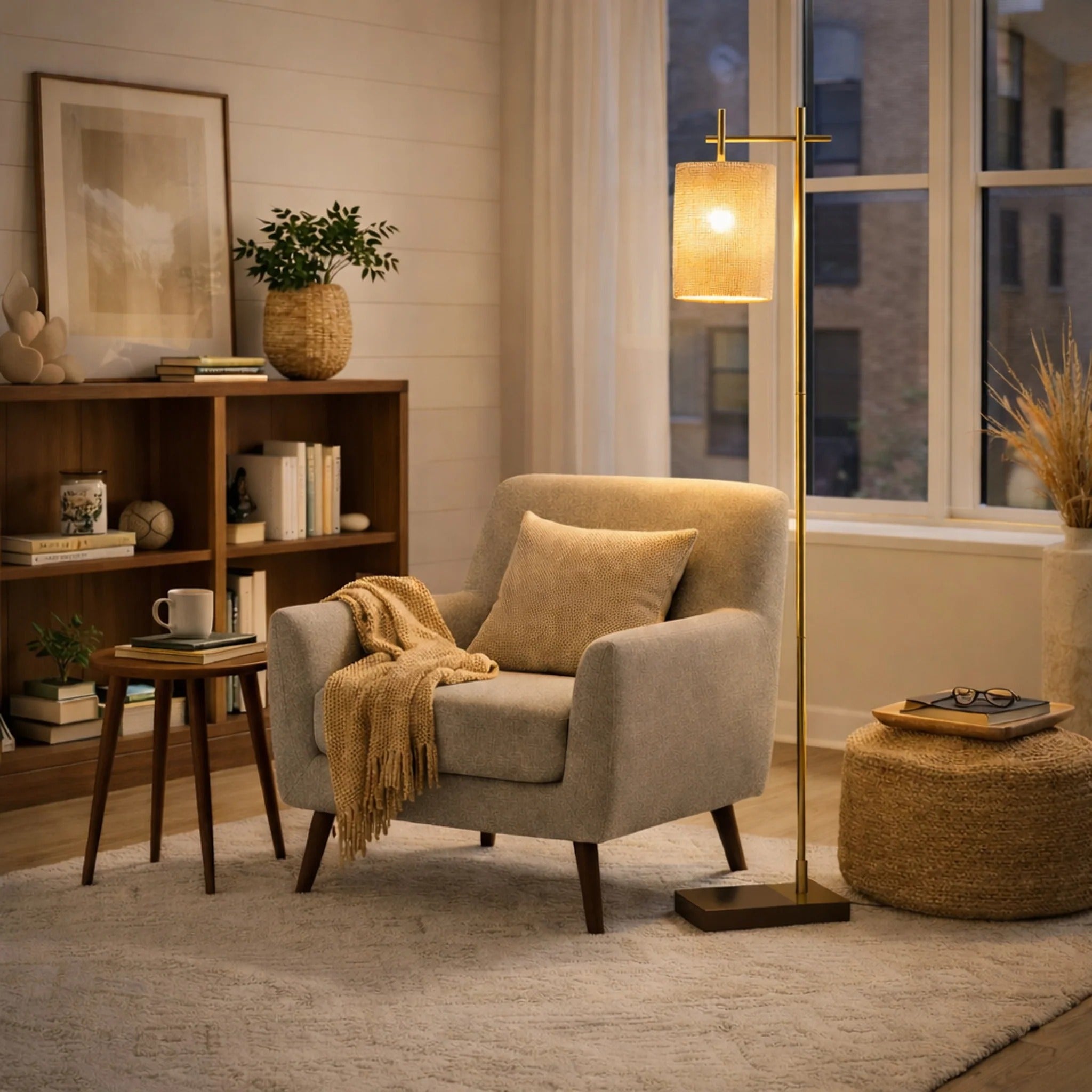 Tall Corner Floor Lamp