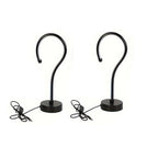 Question Mark LED Table Lamp, Sculptural Matte Black Accent Light, Set of 2