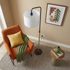 Floor Lamp With Cylinder Shade