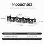 Bathroom Light Fixtures Over Mirror 5-Lights Bathroom Vanity Light Wit