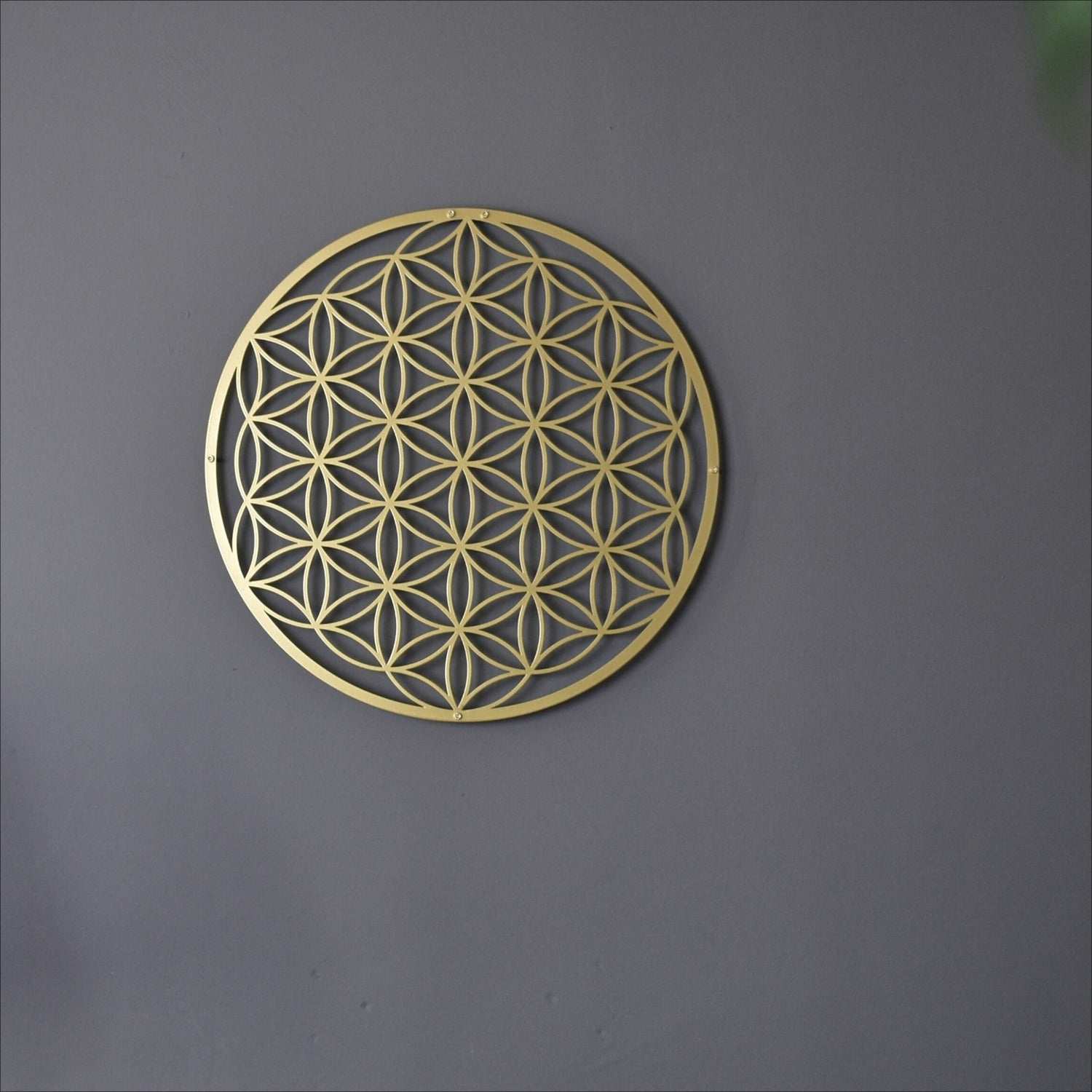 Zen Lotus Metal Wall Art Boho Chic Floral Hanging For Living Room Bedr