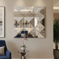 3d Mirror Wall Decor Beveled Glass Wall Mirror Interior Home Decor Lar