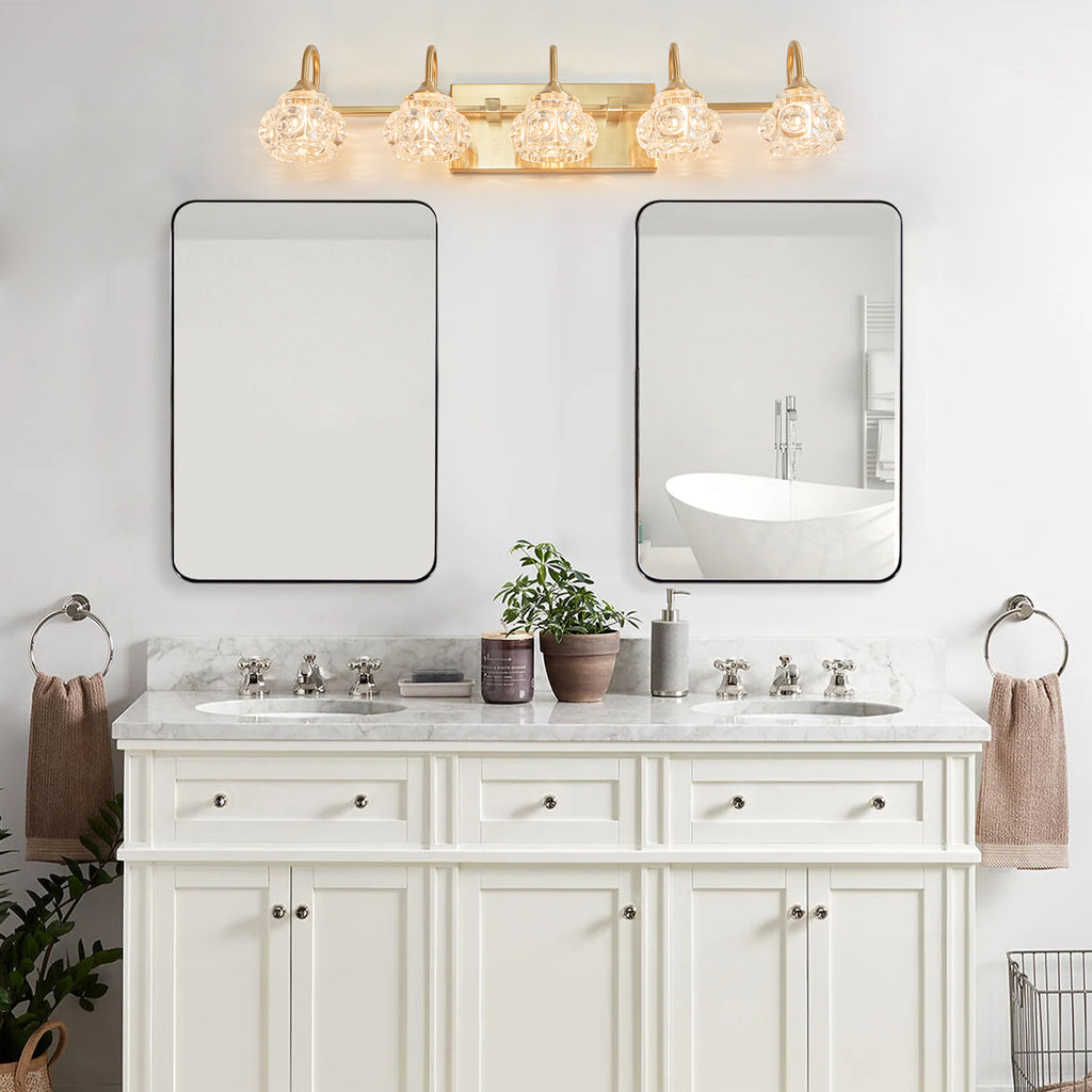 29 Modern Crystal Bathroom Vanity Light