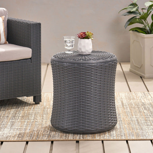 Modern Dark Gray Coffee Table | 2-Layer Design