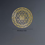 Sacred Geometry Metal Wall Art - Handcrafted Yantra Mandala Decor For