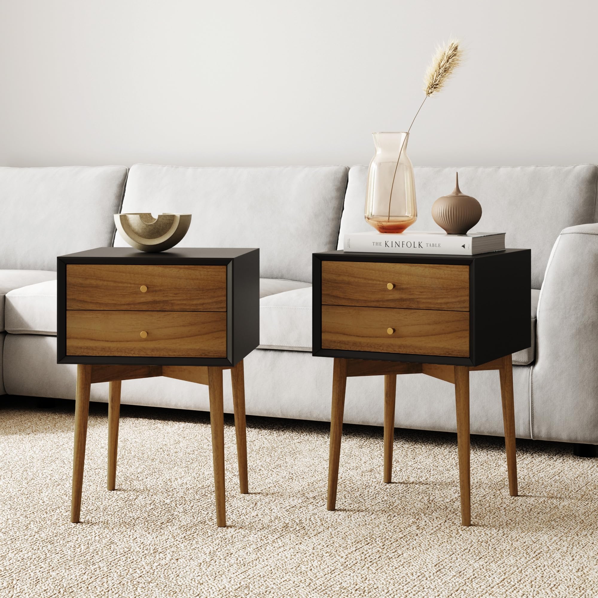Nightstand Side Table | Drawer Design