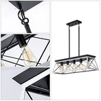 Elegant Farmhouse Dining Chandelier | 5-Lamp Set