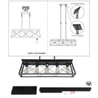 Modern Farmhouse Chandelier | Rectangular Ceiling Light