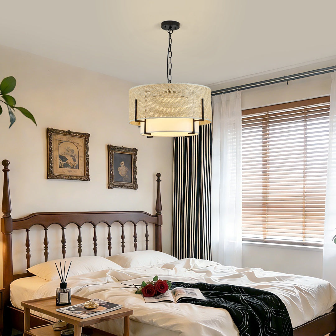 19.7in Farmhouse Boho Chandelier