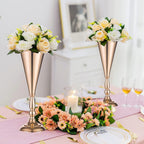 2 Pcs Golden Vase Flower Wedding Centerpieces