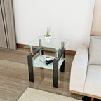 Modern Metal Coffee Table | 2-Layer Structure
