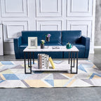 Modern Marble Coffee Table | 2-Tier Rectangular