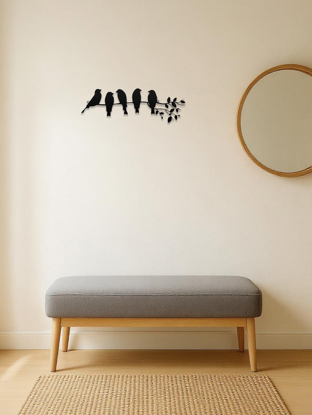 1PC Metal Bird Wall Art