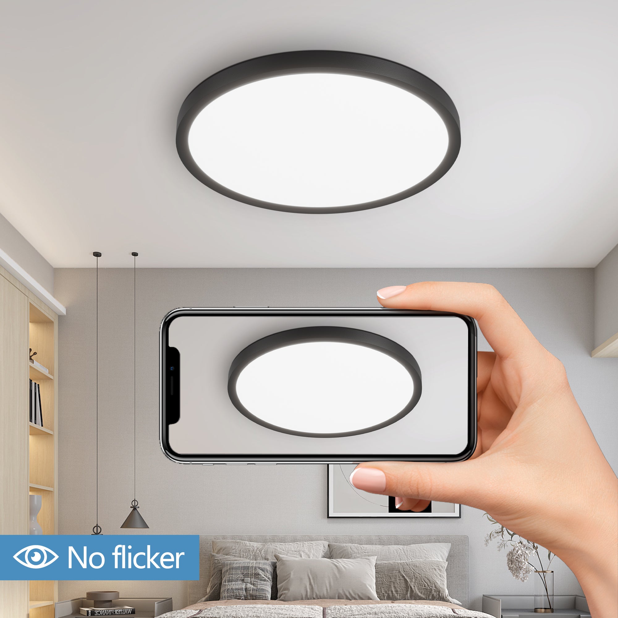 6PK 12 Inch Dimmable LED Flush Mount Ceiling Light