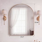 Arched Wall Mirror For Bathroom Over Sink