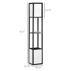 Modern Shelf Floor Lamp With Dual Ambient Light