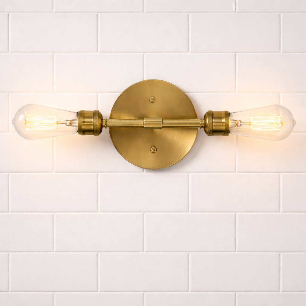 Reverie Double Lights Bathroom Wall Sconce Over Mirror Bedroom Hallway