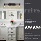 35 Rustic 5-Light Vanity Light