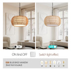 18inch Farmhouse Pendant Light With Adjustable Height